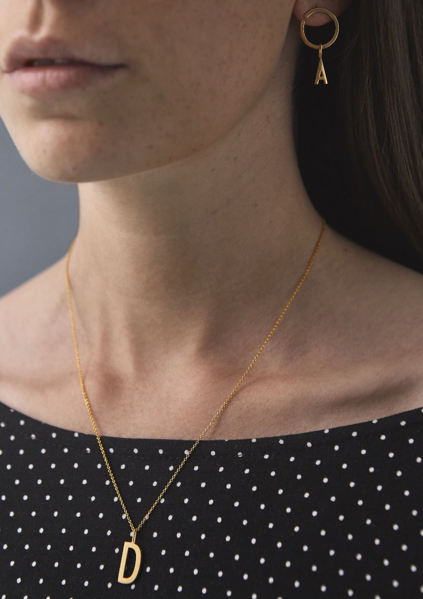 Lucky Numbers vedhæng fra 0-9 - forgyldt